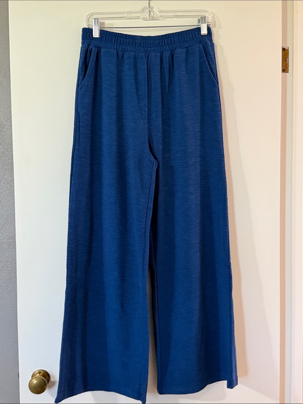 NWOT Zenana Outfitters Wide-Leg Lounge Pants in Deep Blue